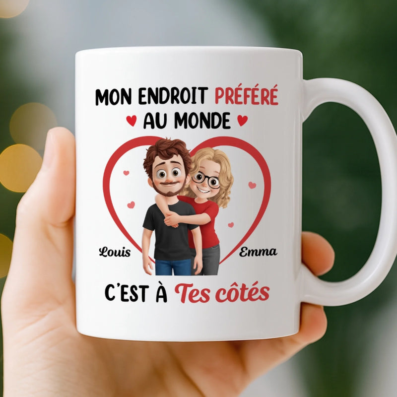 Mug Personnalisée – Cadeaux D’Anniversaire De Mariage Pour Mari Et Femme, Pour Lui Et Pour Elle – Nos Regards Racontent Tout