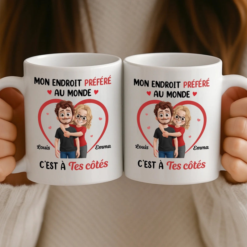 Mug Personnalisée – Cadeaux D’Anniversaire De Mariage Pour Mari Et Femme, Pour Lui Et Pour Elle – Nos Regards Racontent Tout