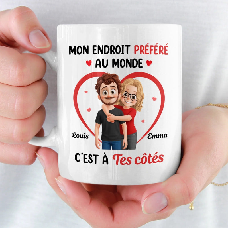 Mug Personnalisée – Cadeaux D’Anniversaire De Mariage Pour Mari Et Femme, Pour Lui Et Pour Elle – Nos Regards Racontent Tout