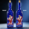 Lampe-Bouteille Bleue Personnalisée – Cadeaux D’Anniversaire De Mariage Pour Mari Et Femme, Lui Et Elle – Aimer Doucement Chaque Jour