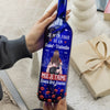 Lampe-Bouteille Bleue Personnalisée – Cadeaux D’Anniversaire De Mariage Pour Mari Et Femme, Lui Et Elle – Nos Cœurs Savent Le Chemin