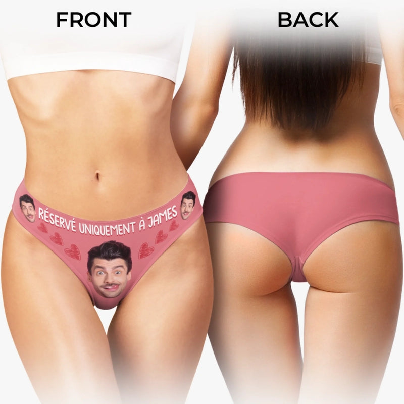 Culotte Femme Personnalisée Avec Photo – Cadeaux D’Anniversaire Et De Mariage Pour Mari Et Femme, Pour Lui Et Pour Elle – Ta Présence Rend Tout Plus Doux