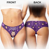 Culotte Femme Personnalisée Avec Photo – Cadeaux D’Anniversaire Et De Mariage Pour Mari Et Femme, Pour Lui Et Pour Elle – Ce Que Nous Avons Est Rare