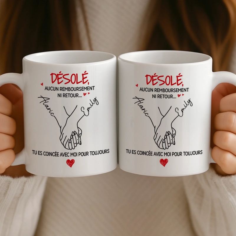 Mug Personnalisé – Cadeaux D’Anniversaire De Mariage Pour Mari Et Femme, Pour Lui Et Pour Elle – Ta Présence Rend Tout Plus Doux