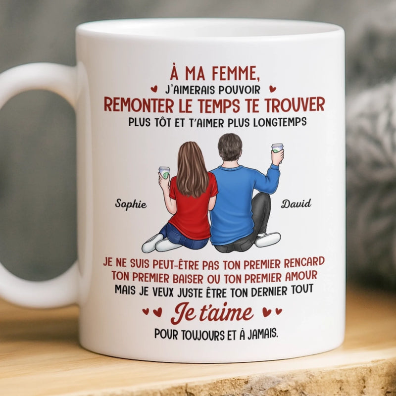 Mug Personnalisé – Cadeaux D’Anniversaire De Mariage Pour Mari Et Femme, Pour Lui Et Pour Elle – Mon Cœur Te Reconnaît Toujours
