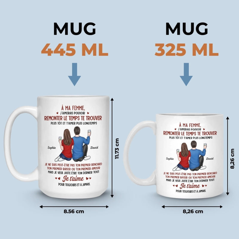 Mug Personnalisé – Cadeaux D’Anniversaire De Mariage Pour Mari Et Femme, Pour Lui Et Pour Elle – Mon Cœur Te Reconnaît Toujours