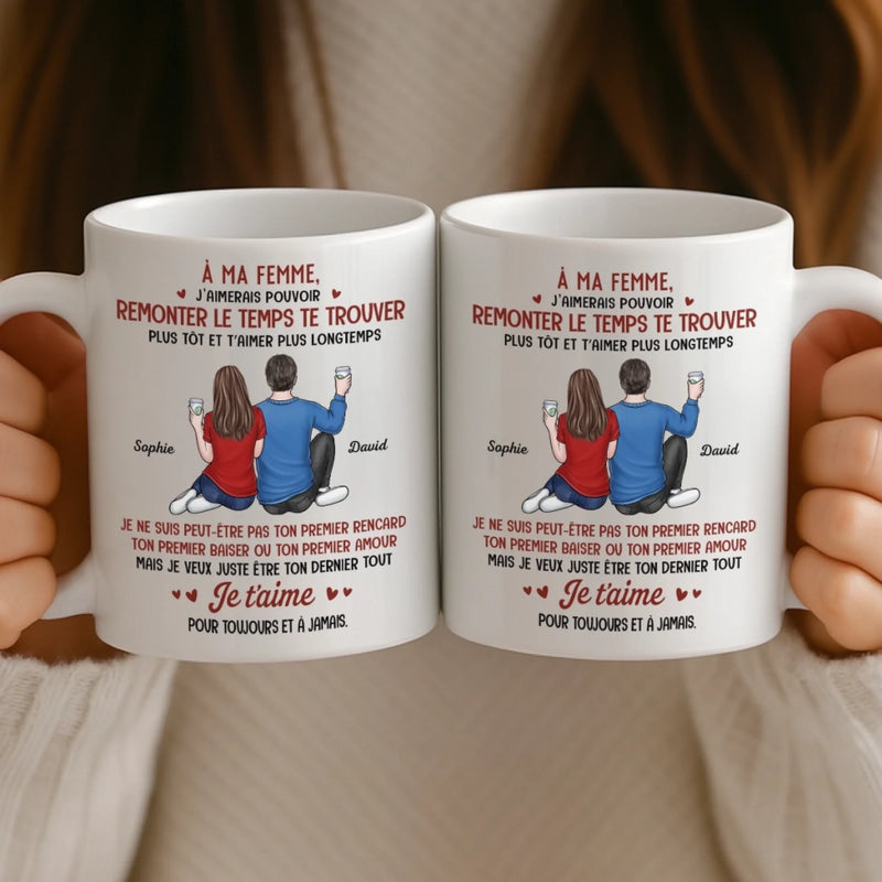 Mug Personnalisé – Cadeaux D’Anniversaire De Mariage Pour Mari Et Femme, Pour Lui Et Pour Elle – Mon Cœur Te Reconnaît Toujours