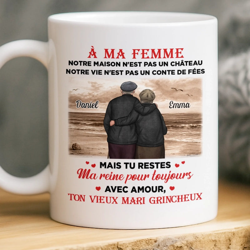 Mug Personnalisé – Cadeaux D’Anniversaire De Mariage Pour Mari Et Femme, Pour Lui Et Pour Elle – Ensemble Est Mon Endroit Préféré