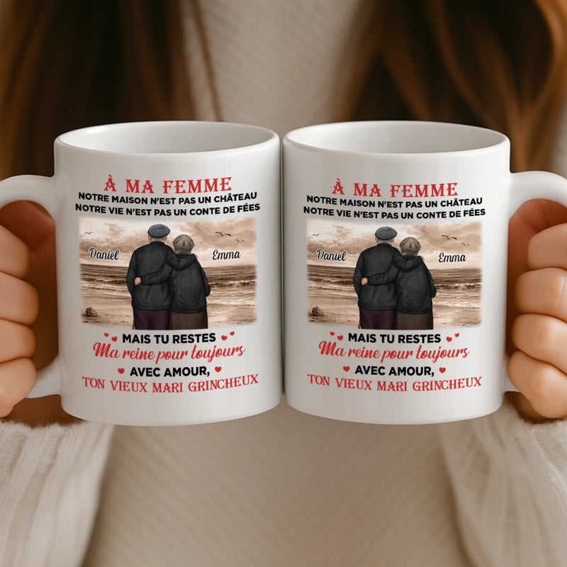 Mug Personnalisé – Cadeaux D’Anniversaire De Mariage Pour Mari Et Femme, Pour Lui Et Pour Elle – Ensemble Est Mon Endroit Préféré