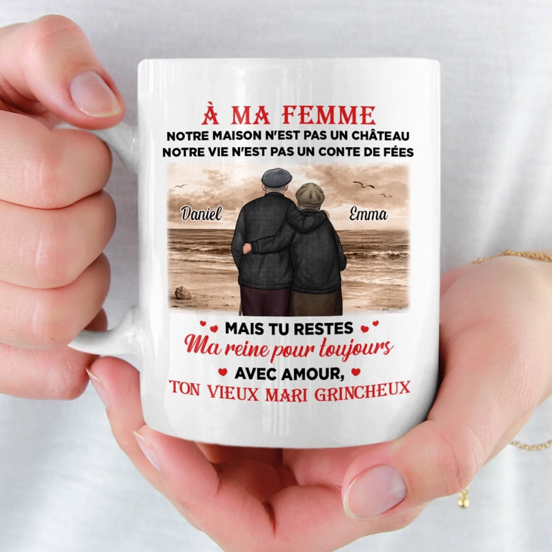 Mug Personnalisé – Cadeaux D’Anniversaire De Mariage Pour Mari Et Femme, Pour Lui Et Pour Elle – Ensemble Est Mon Endroit Préféré