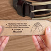 Cadeau Ceinture En Cuir Gravée Personnalisée Pour Couple – Mon Refuge C’est Toi