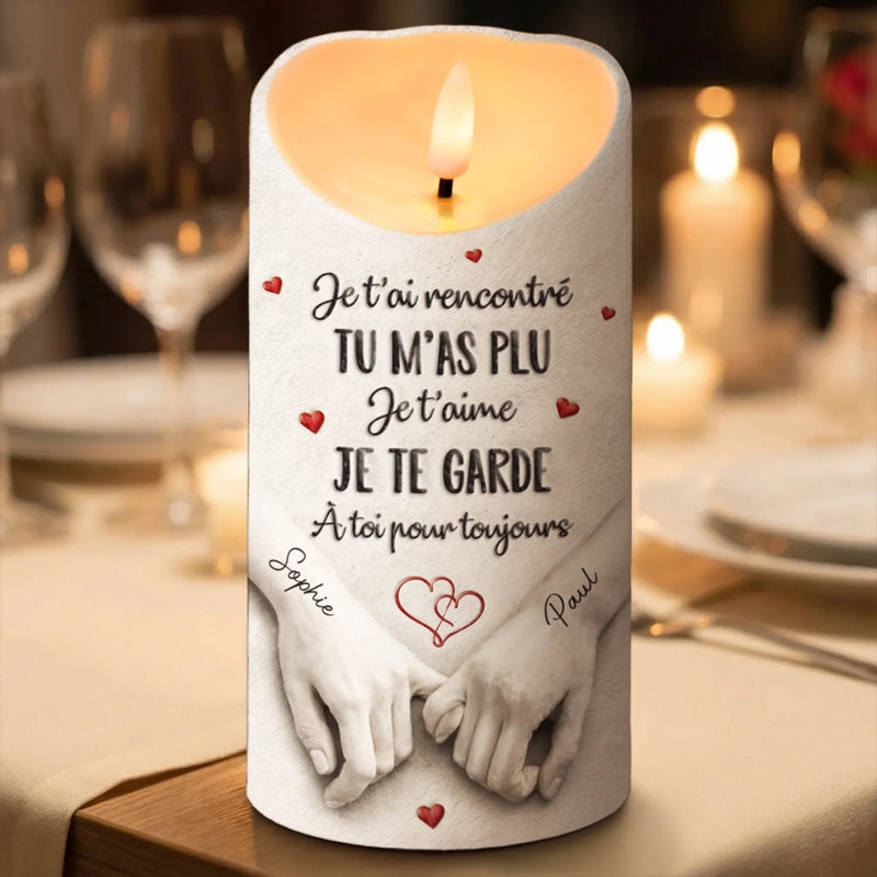 Cadeau Bougie LED Personnalisée Pour Couple – Tout Commence Avec Nous
