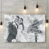 Cadeau Toile Horizontale Personnalisée Avec Photo Pour Couple – Vie Douce Ensemble