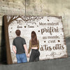 Cadeau Toile Horizontale Personnalisée Pour Couple – Main Dans La Main