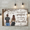 Cadeau Toile Horizontale Personnalisée Pour Couple – Main Dans La Main