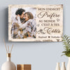 Cadeau Toile Horizontale Personnalisée Avec Photo Pour Couple – Ensemble Ça Suffit