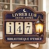 Cadeau Panneau Bois Personnalisable – Pour Lecteurs – Amour Livres