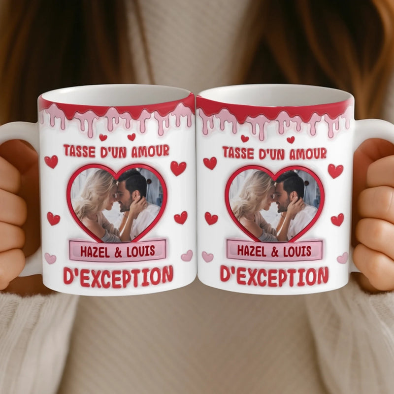 Cadeau Mug Personnalisable Effet 3D Imprimé Avec Photo – Pour Couple – Notre Lien, Tout Simplement