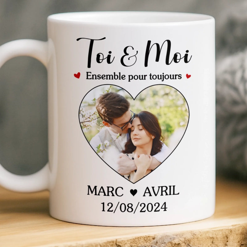 Cadeau Mug Personnalisable Avec Photo – Pour Couple – Nous, Pour De Vrai
