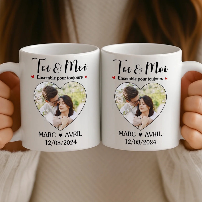 Cadeau Mug Personnalisable Avec Photo – Pour Couple – Nous, Pour De Vrai