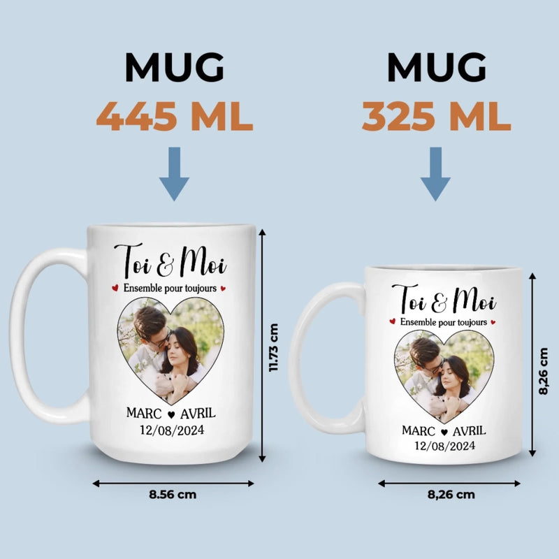 Cadeau Mug Personnalisable Avec Photo – Pour Couple – Nous, Pour De Vrai