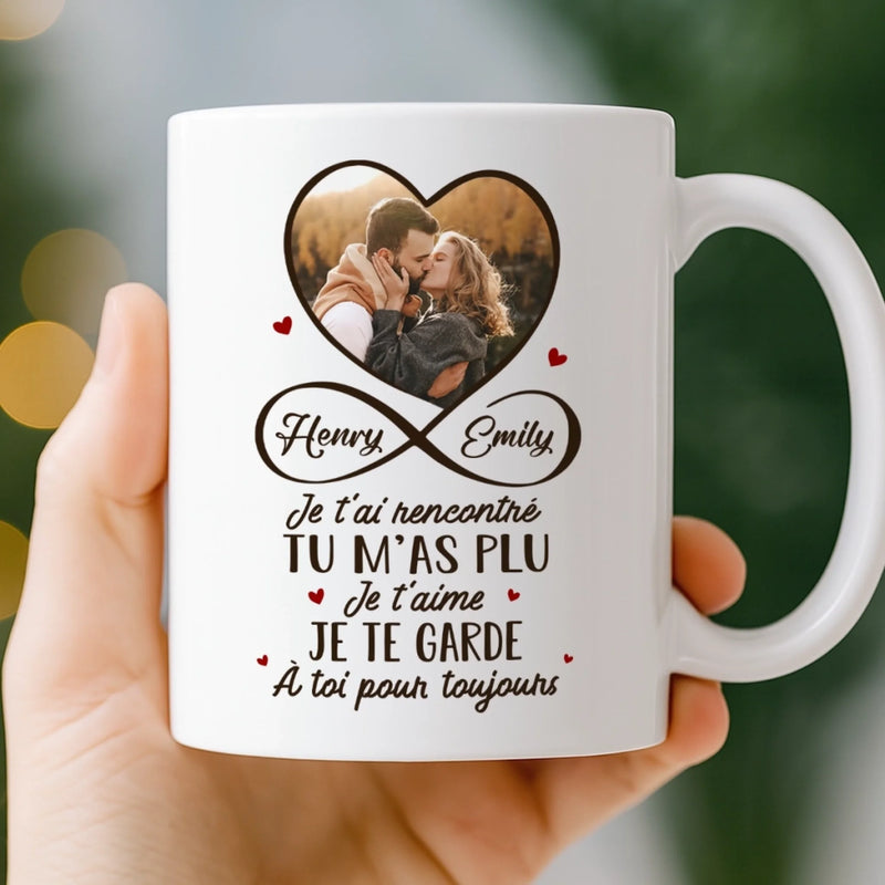 Cadeau Mug Personnalisable Avec Photo – Pour Couple – Vivre Pour T'Aimer