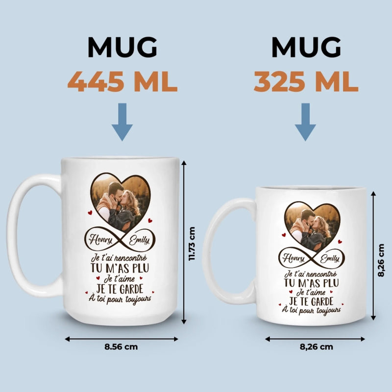 Cadeau Mug Personnalisable Avec Photo – Pour Couple – Vivre Pour T'Aimer