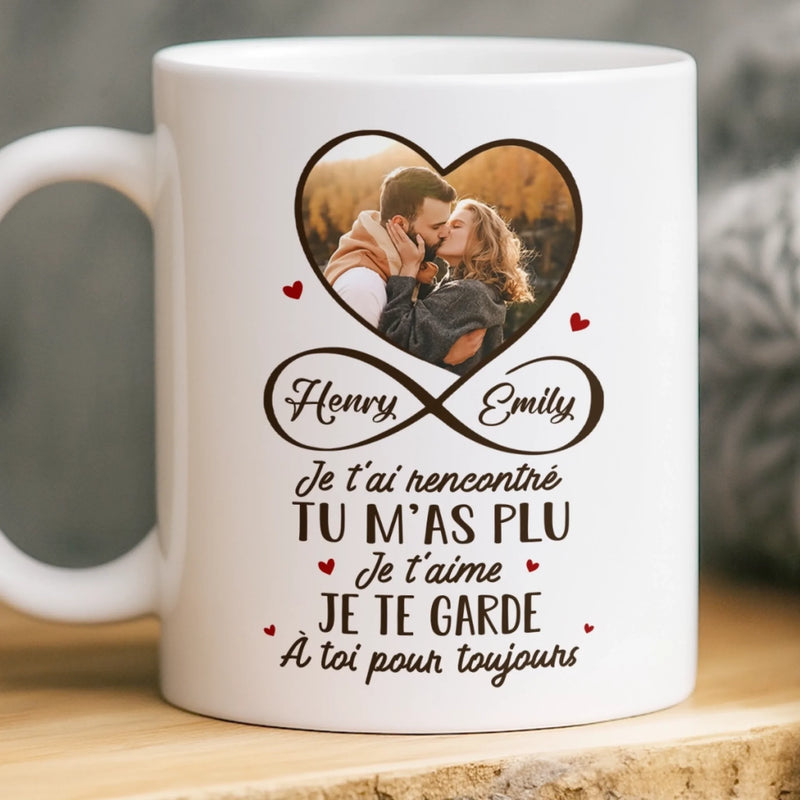 Cadeau Mug Personnalisable Avec Photo – Pour Couple – Vivre Pour T'Aimer