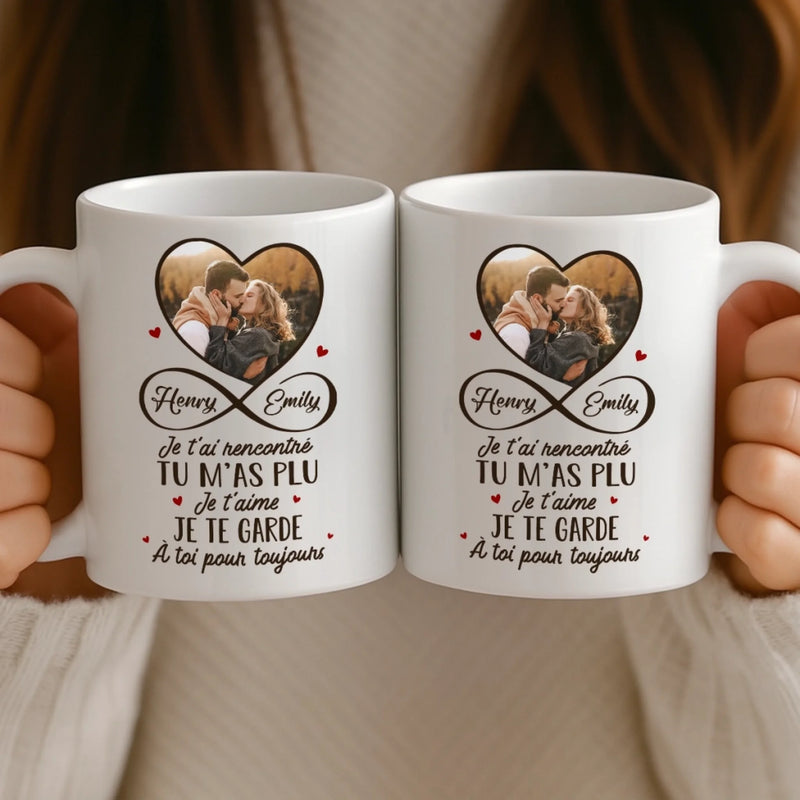 Cadeau Mug Personnalisable Avec Photo – Pour Couple – Vivre Pour T'Aimer