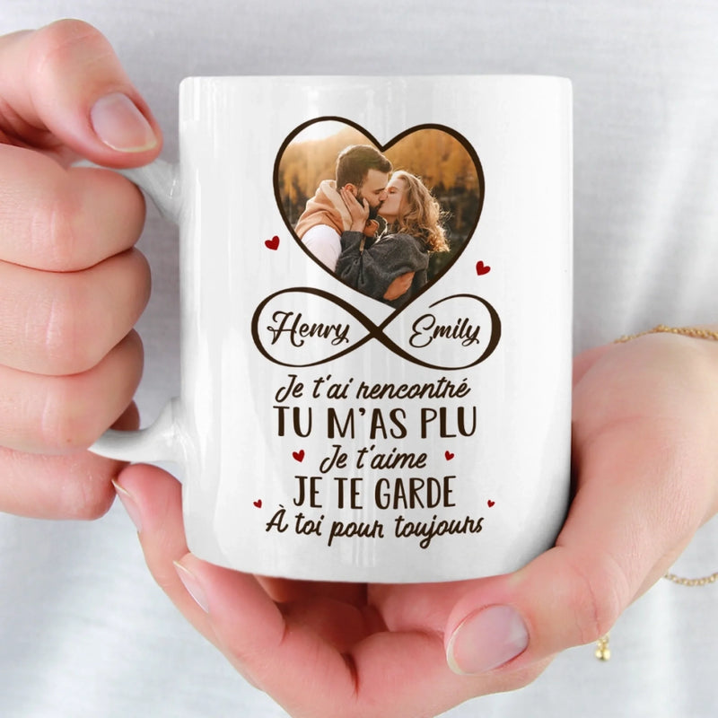 Cadeau Mug Personnalisable Avec Photo – Pour Couple – Vivre Pour T'Aimer