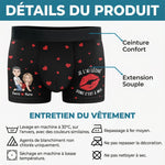 Boxer Homme Personnalisé – Cadeaux D’Anniversaire, De Noël Et De Mariage Pour Mari Et Femme, Pour Lui Et Pour Elle – Approuvé Par La Liste Des Coquins