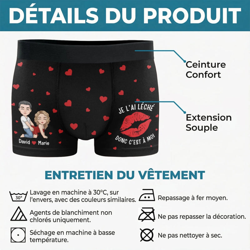 Boxer Homme Personnalisé – Cadeaux D’Anniversaire, De Noël Et De Mariage Pour Mari Et Femme, Pour Lui Et Pour Elle – Approuvé Par La Liste Des Coquins