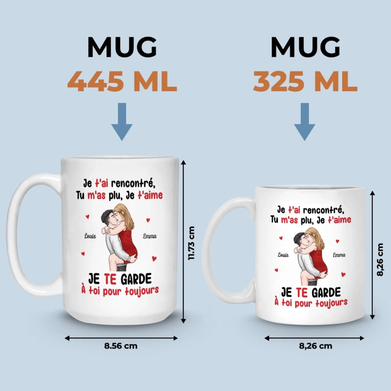 Cadeau Mug Personnalisable – Pour Couple – Tu Es Mon Souffle