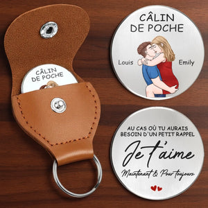 Porte-Bonheur De Poche Personnalisé – Cadeaux D'Anniversaire De Mariage Pour Mari Et Femme, Lui Et Elle – Un Amour À Garder Près De Soi
