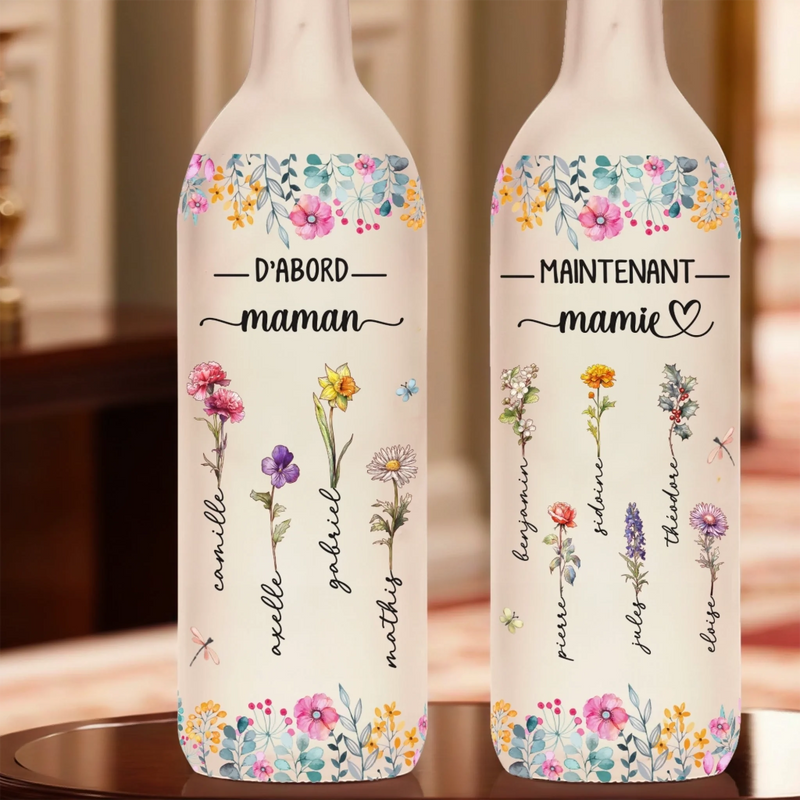 Lampe-Bouteille Personnalisée – Cadeau Fête Des Mères Pour Maman – Rien Ne Vaut Une Maman