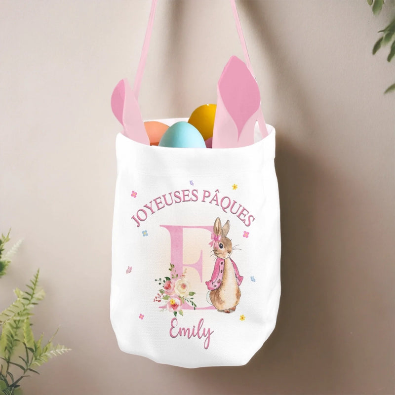 Panier Lapin Personnalisé – Cadeau De Pâques Pour Enfants – La Magie De Pâques