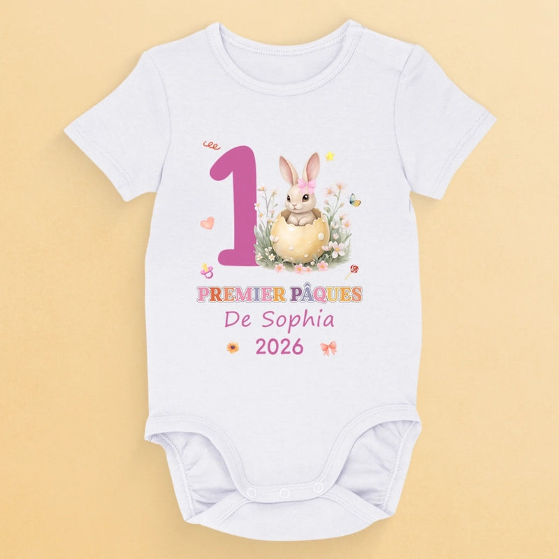 Body Bébé Personnalisé – Cadeau De Pâques Pour Nouveau-Né – Né Pour Être Aimé