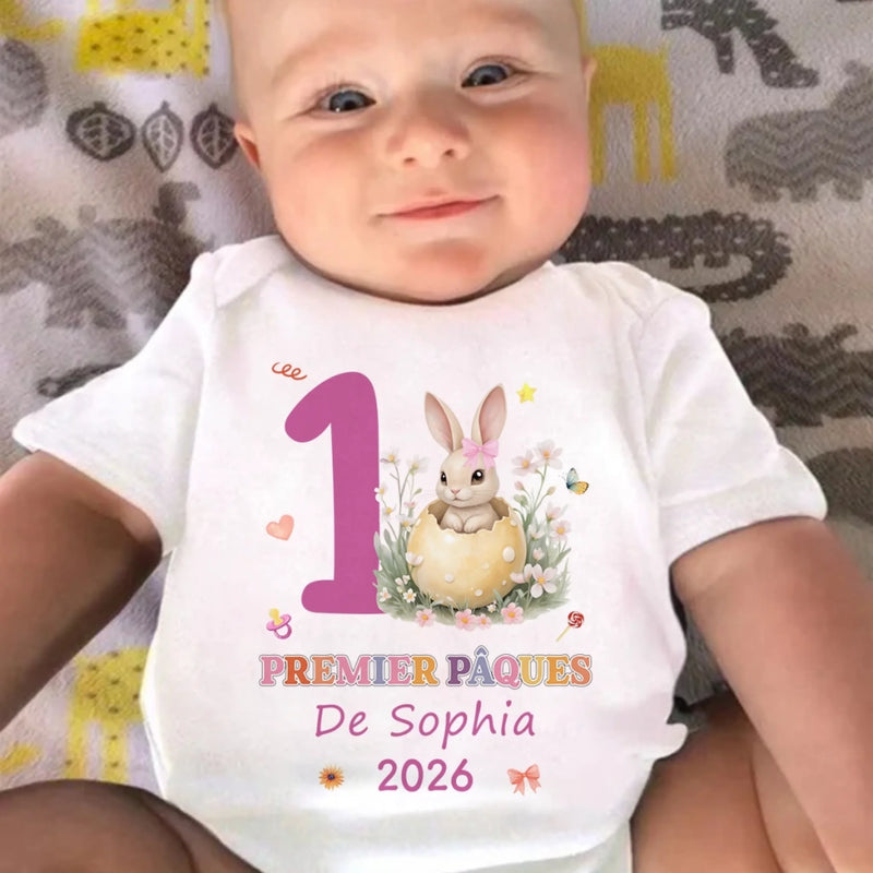 Body Bébé Personnalisé – Cadeau De Pâques Pour Nouveau-Né – Né Pour Être Aimé