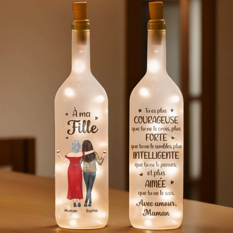 Lampe-Bouteille Personnalisée – Cadeau Pour Fille, Maman – Tout Pour Ma Maman