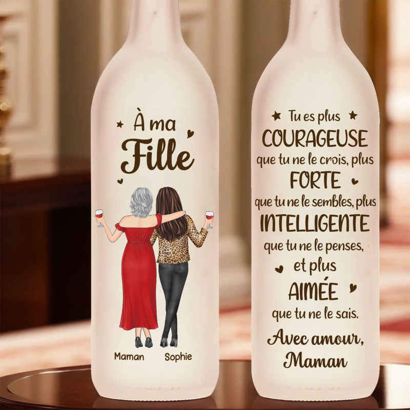 Lampe-Bouteille Personnalisée – Cadeau Pour Fille, Maman – Tout Pour Ma Maman