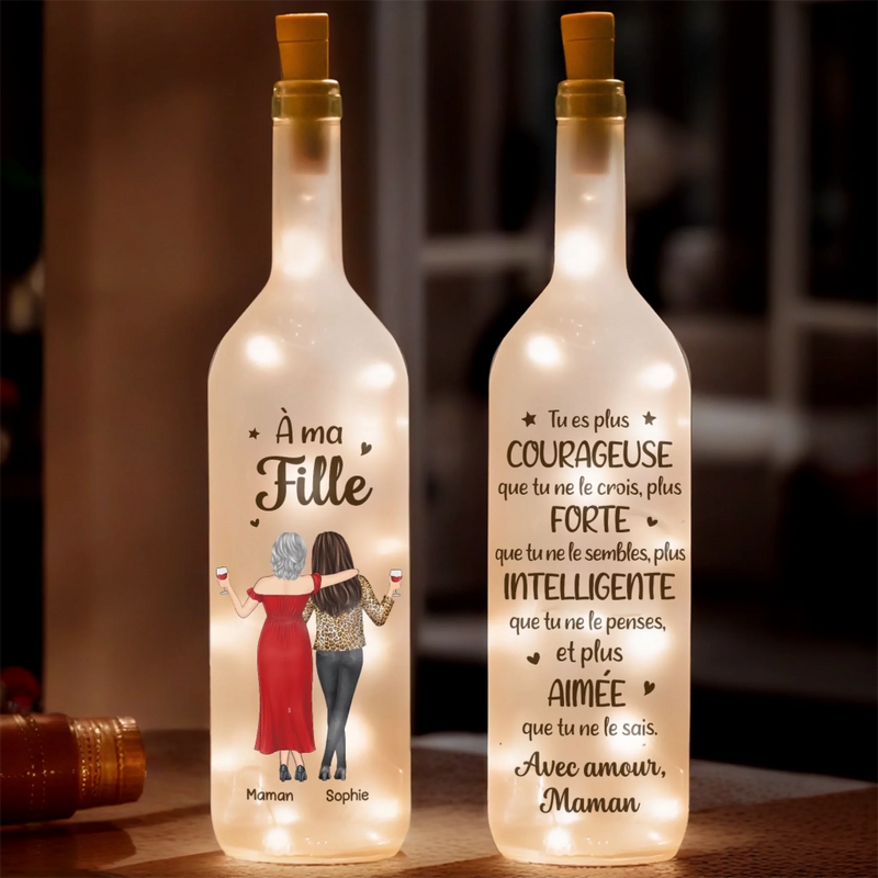 Lampe-Bouteille Personnalisée – Cadeau Pour Fille, Maman – Tout Pour Ma Maman