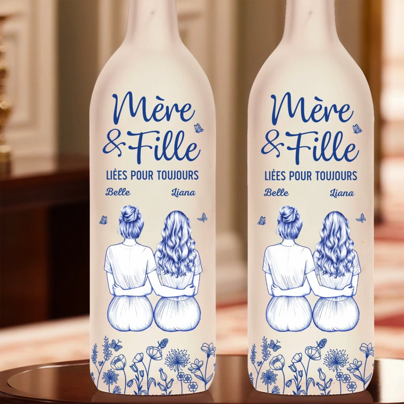 Lampe-Bouteille Personnalisée – Cadeau Fête Des Mères Pour Maman – Tu Es Mon Plus Grand Trésor