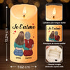 Bougie LED Personnalisée – Cadeau Fête Des Mères Pour Maman – Toujours Dans Ta Lumière