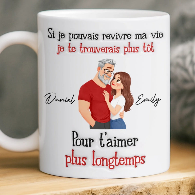 Mug Personnalisé Effet 3D Imprimé – Cadeau Pour Couple – Le Début De Leur Éternité