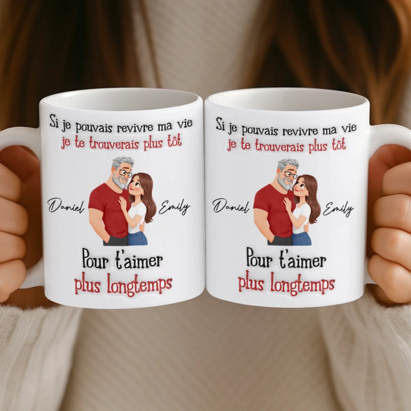 Mug Personnalisé Effet 3D Imprimé – Cadeau Pour Couple – Le Début De Leur Éternité
