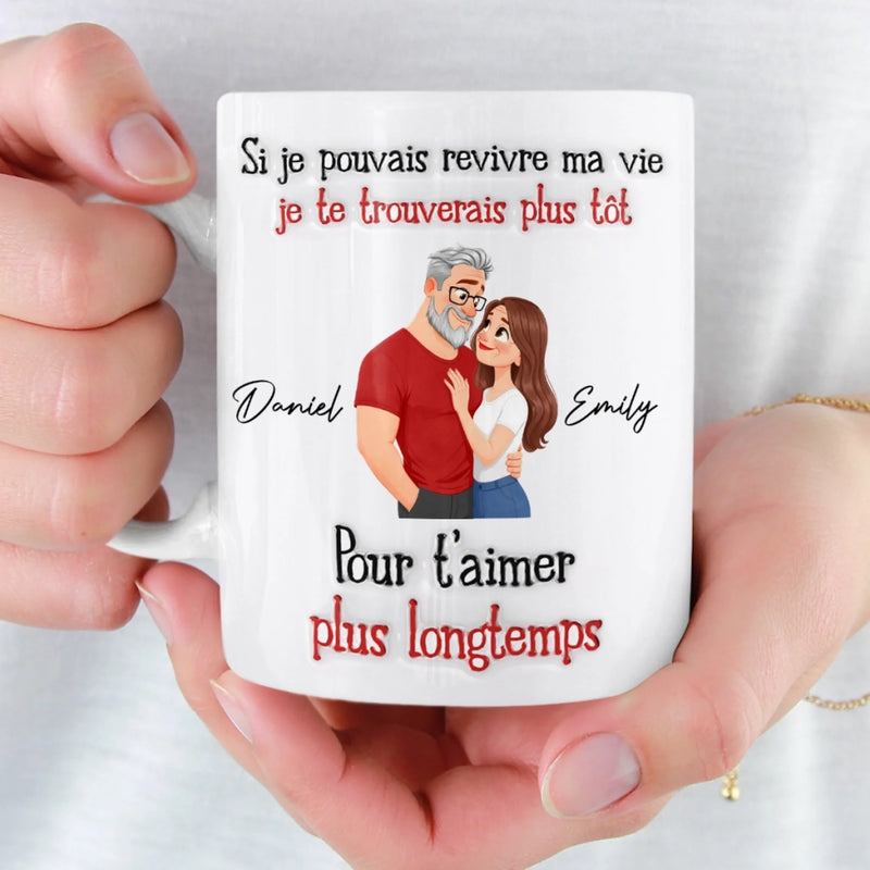 Mug Personnalisé Effet 3D Imprimé – Cadeau Pour Couple – Le Début De Leur Éternité
