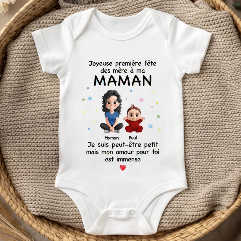 Body Bébé Personnalisé – Cadeau Pour La Première Fête Des Mères - Mon Premier Printemps