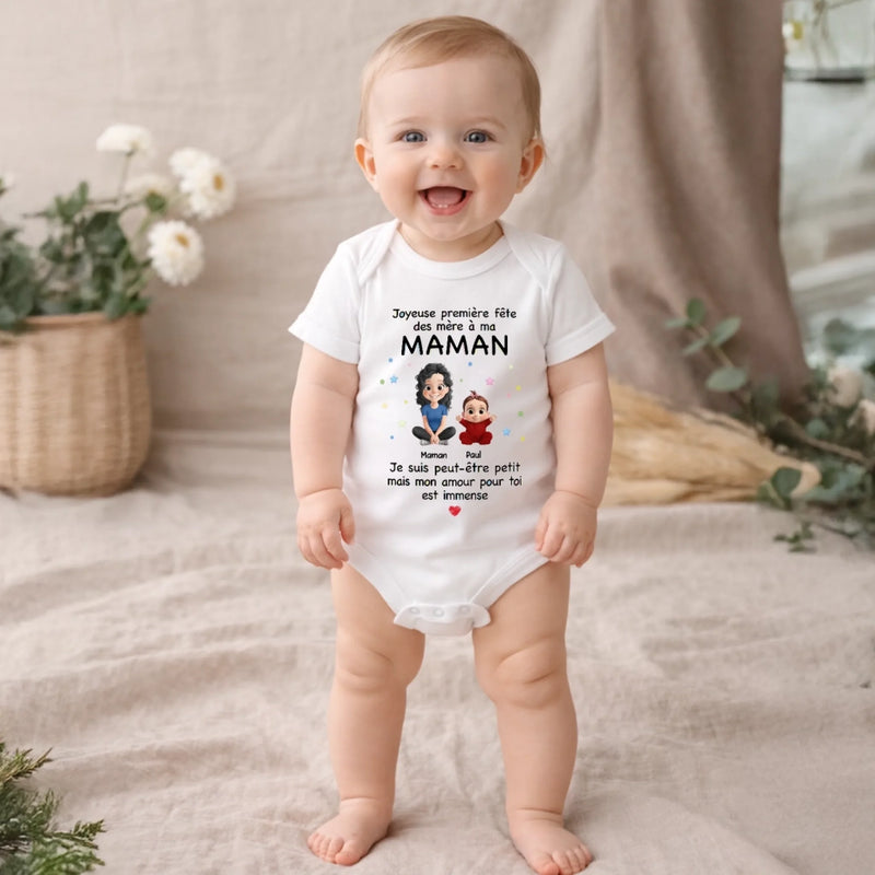 Body Bébé Personnalisé – Cadeau Pour La Première Fête Des Mères - Mon Premier Printemps