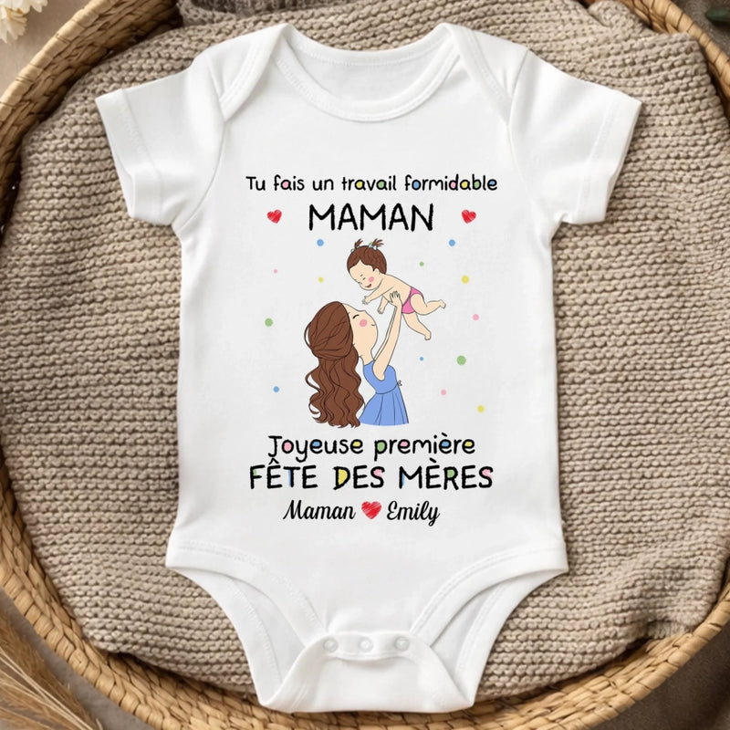 Body Bébé Personnalisé – Cadeau Pour La Première Fête Des Mères - Déjà Tant D’Amour