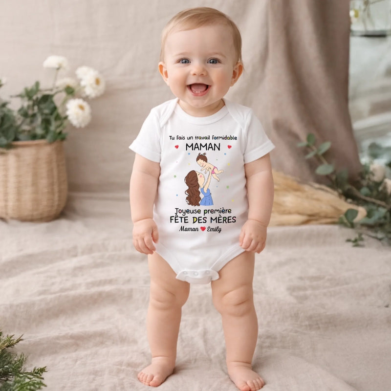 Body Bébé Personnalisé – Cadeau Pour La Première Fête Des Mères - Déjà Tant D’Amour